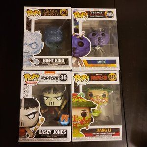 Funko Pop Night King 84 Miek 1045 Jiang Li 848 Casey Jones 36